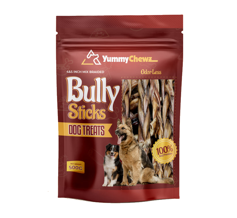 4-5 Inches Braided Bully Sticks