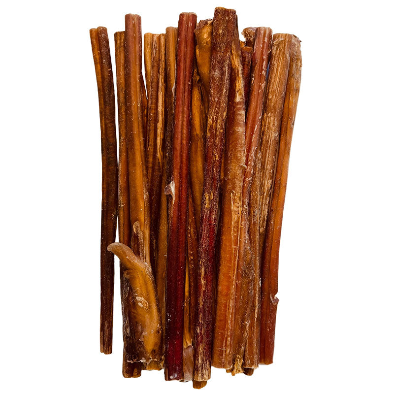 12 Inch Thick Organic Bully Sticks Odor-Free for Dogs - Yummy Chewz