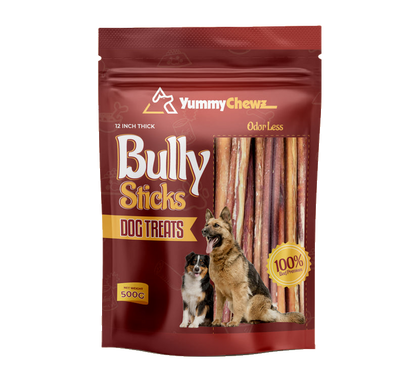 12 Inches Thick Bully Sticks