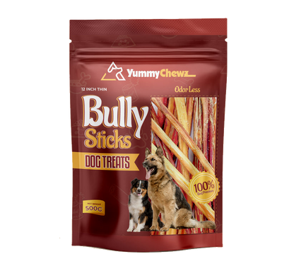 12 Inches Thin Bully Sticks