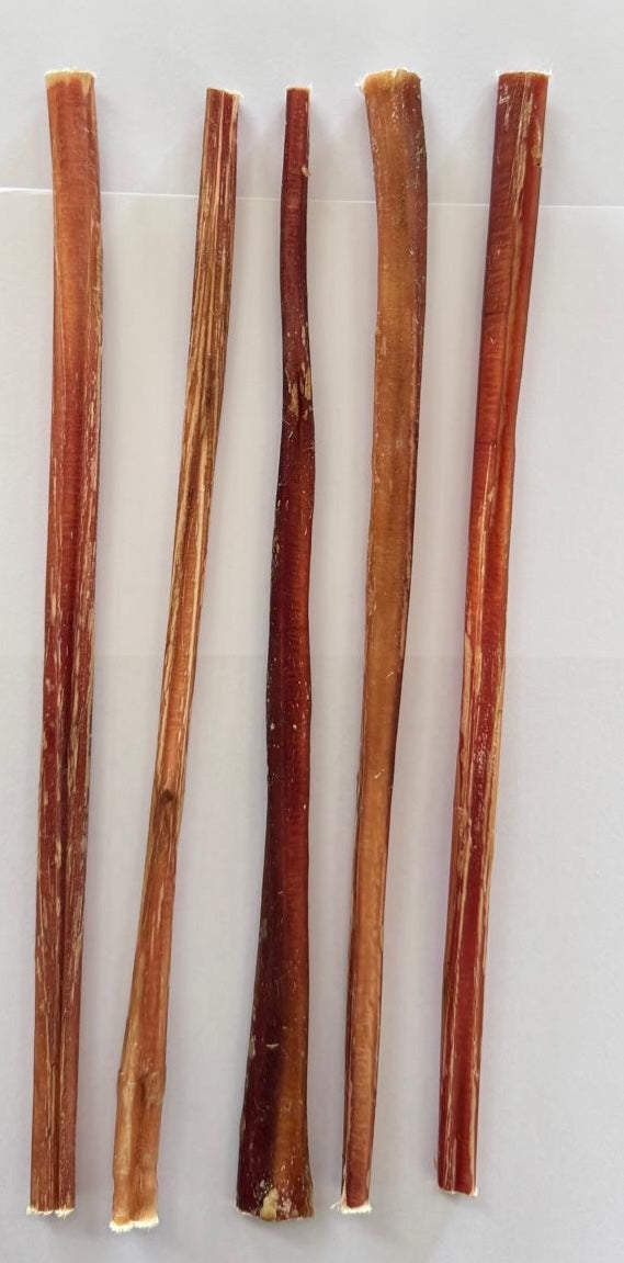 Bully Stick 12 inches thin (<30 grams) Approx 20 count- $23.59/lbs - $1.29/count