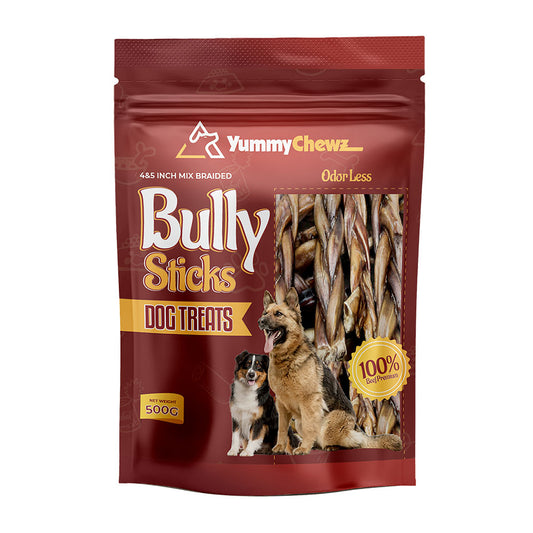 4-5 Inch Braided Bully Sticks Pack