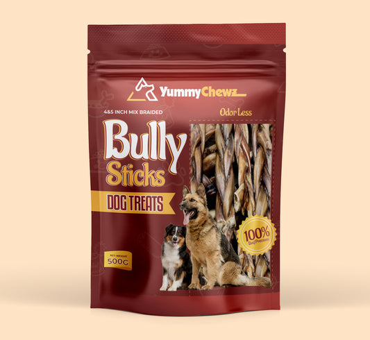 Bully Stick 4 & 5 inches braided- $23.13/lbs