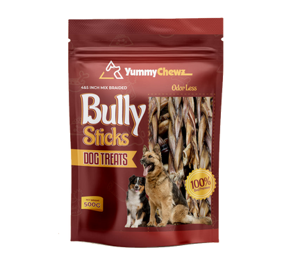 4-5 Inches Braided Bully Sticks