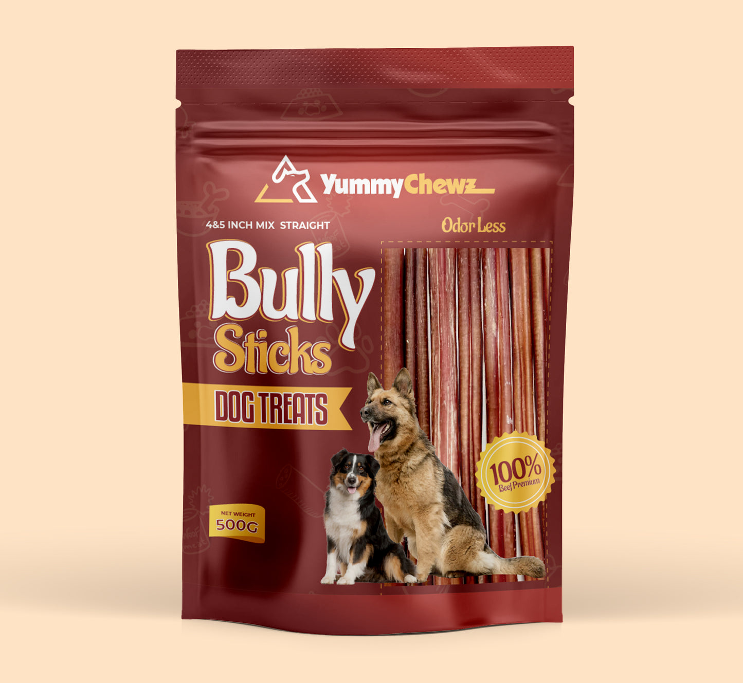 Bully Stick 4 & 5 inches straight- $19.50/lbs