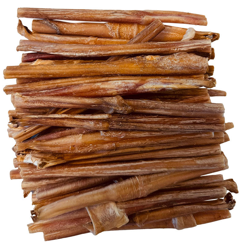 6 Inch Thin Organic Bully Sticks Odor-Free for Dogs - Yummy Chewz