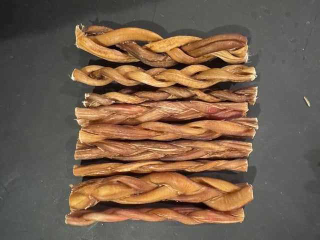 Bully Stick 6 inches braided- $24.95/lbs