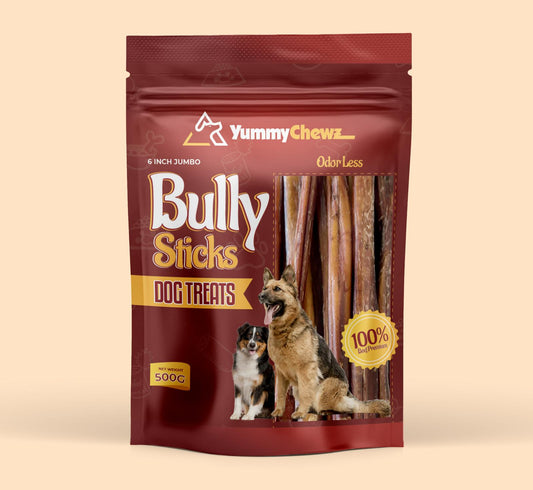 Bully Stick 6 inches jumbo (<35 grams) Approx 12 count - $26.31/lbs - $2.41/count