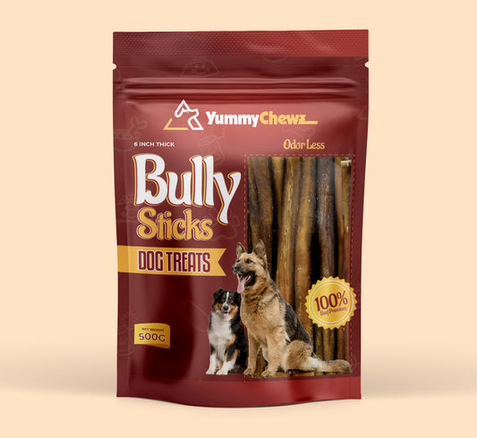 Bully Stick 6 inches thick (25-35 grams) Approx 18 count - $23.59/lbs -$1.44/count