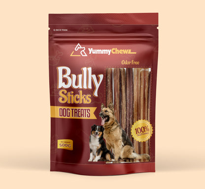 Bully Stick 6 inches thin (<15 grams) Approx 50 count - $18.13/lbs - $0.39/count