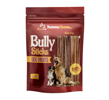 6 Inches Thin Bully Sticks