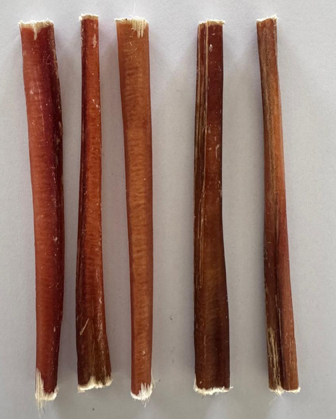 Bully Stick 6 inches thin (<15 grams) Approx 50 count - $18.13/lbs - $0.39/count