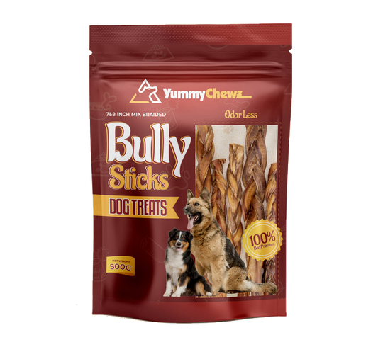 7-8 Inches Braided Bully Sticks