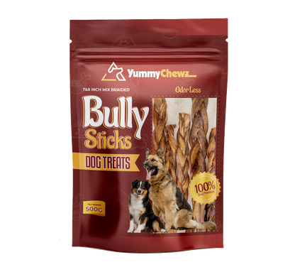 7-8 Inches Braided Bully Sticks